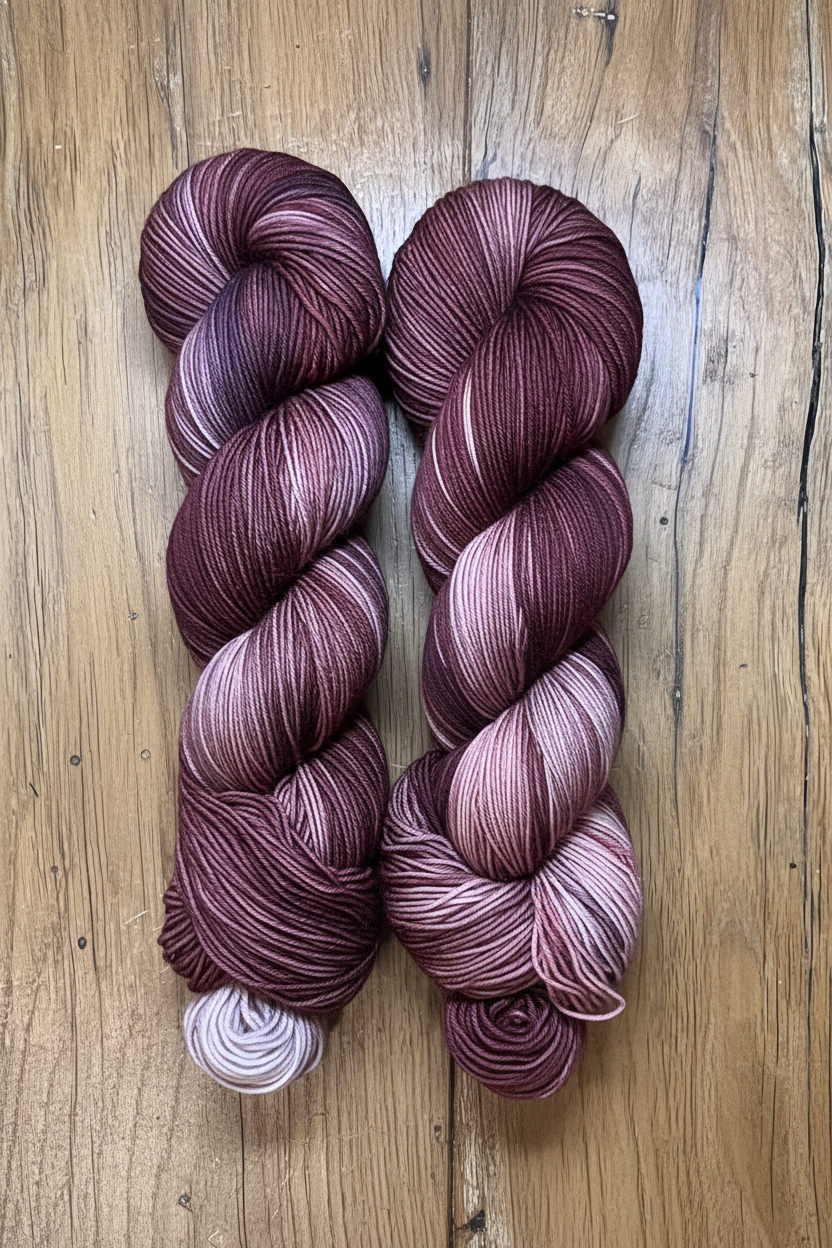 Ručně barvená příze 100% merino