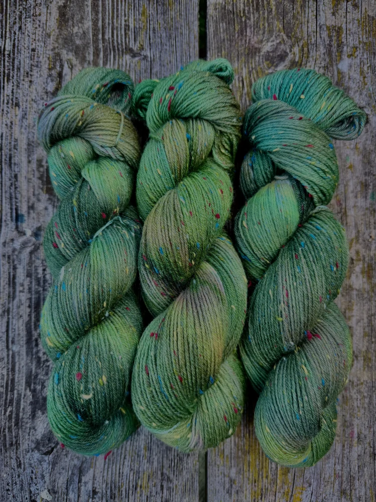 Merino tweed - ručně barvená příze