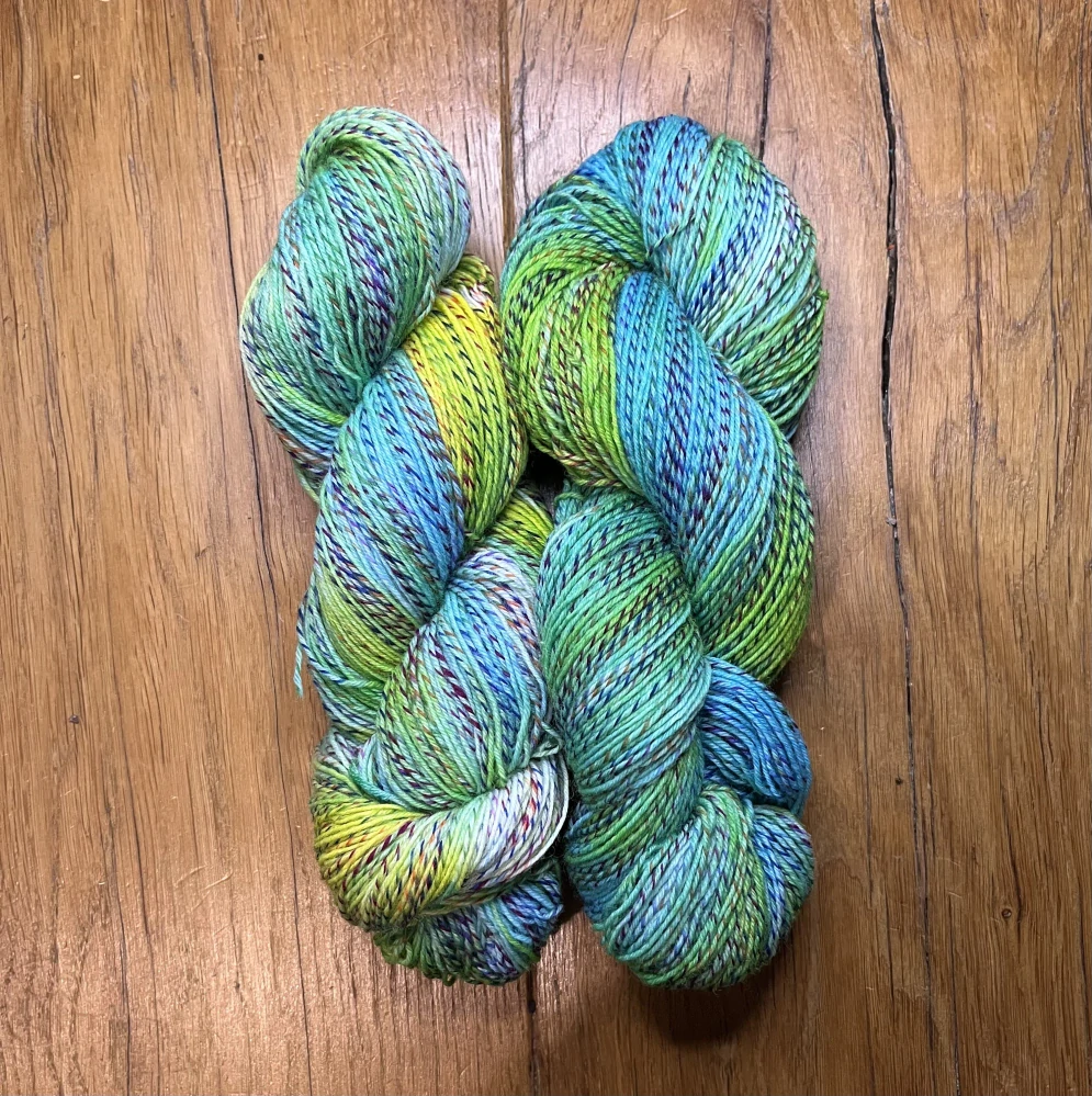 Ručně barvená Zebra sock