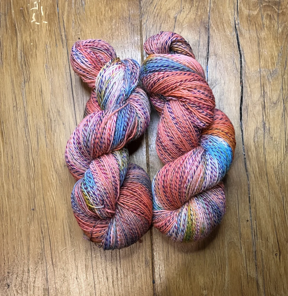 Ručně barvená Zebra Sock