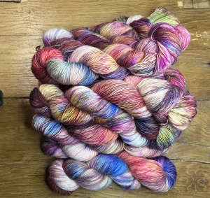 Ručně barvená příze Merino Single