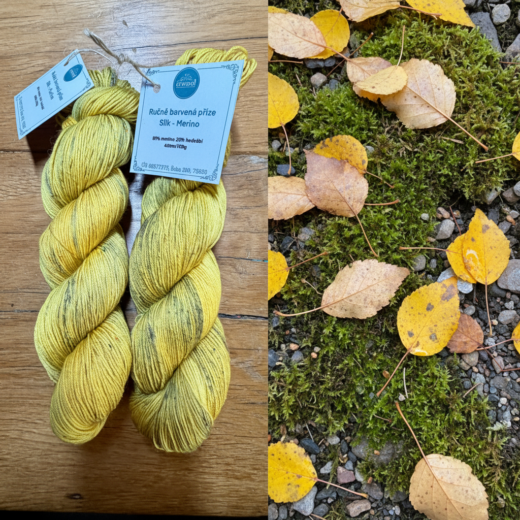Ručně barevná příze - Merino Silk