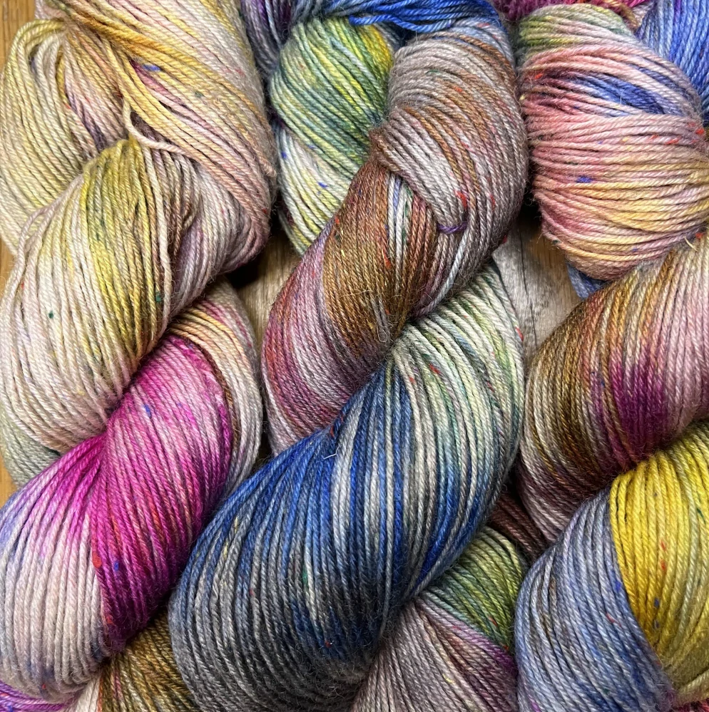 Ručně barvená příze Sock Tweed