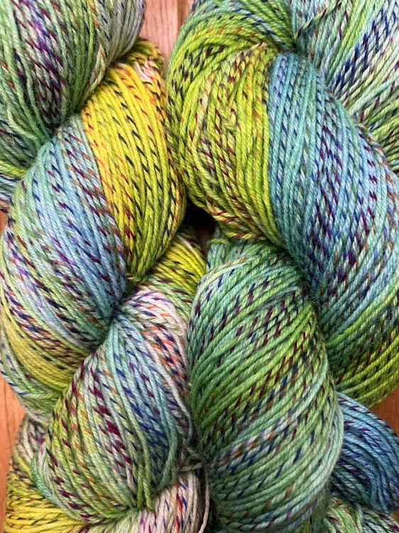 Ručně barvená Zebra sock