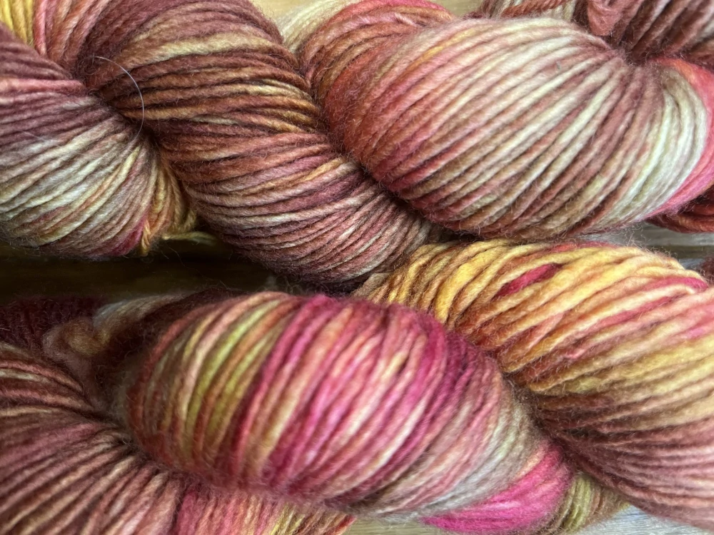 Ručně barvené 100% Merino single