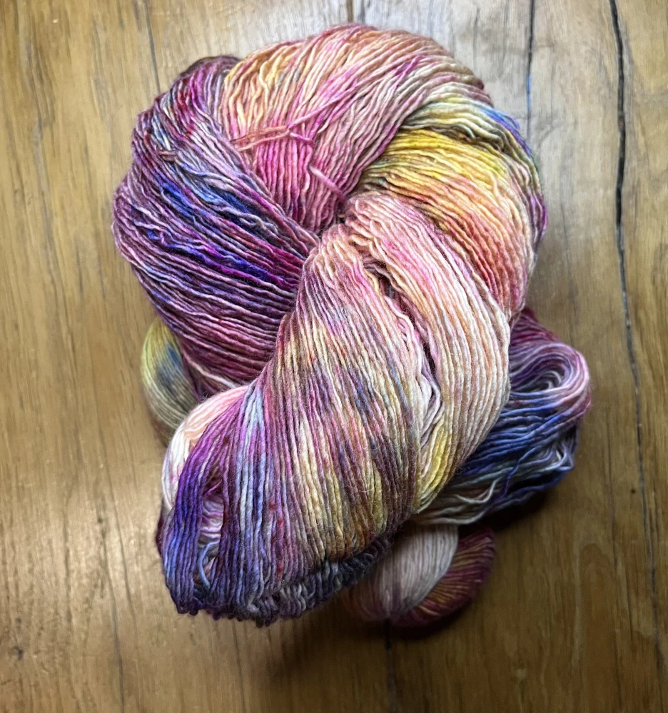 Ručně barvená příze Merino Single