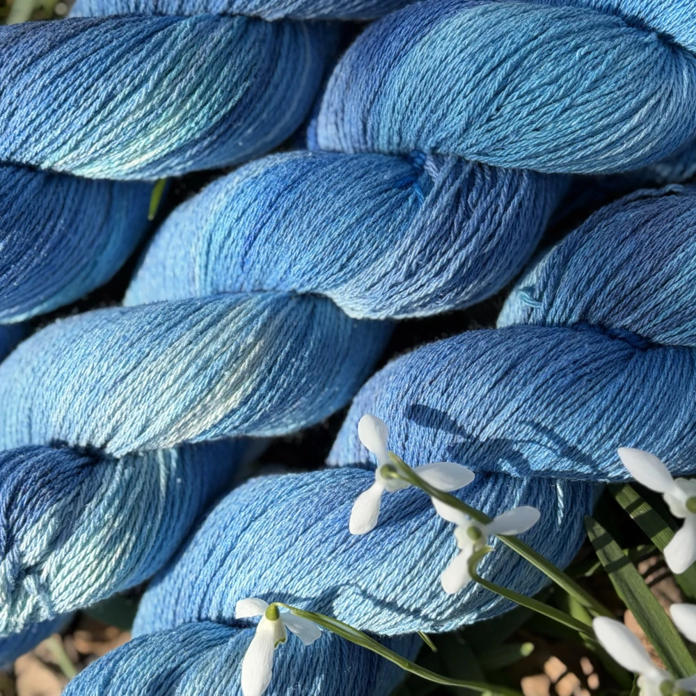 Bourette silk ručně barvená příze