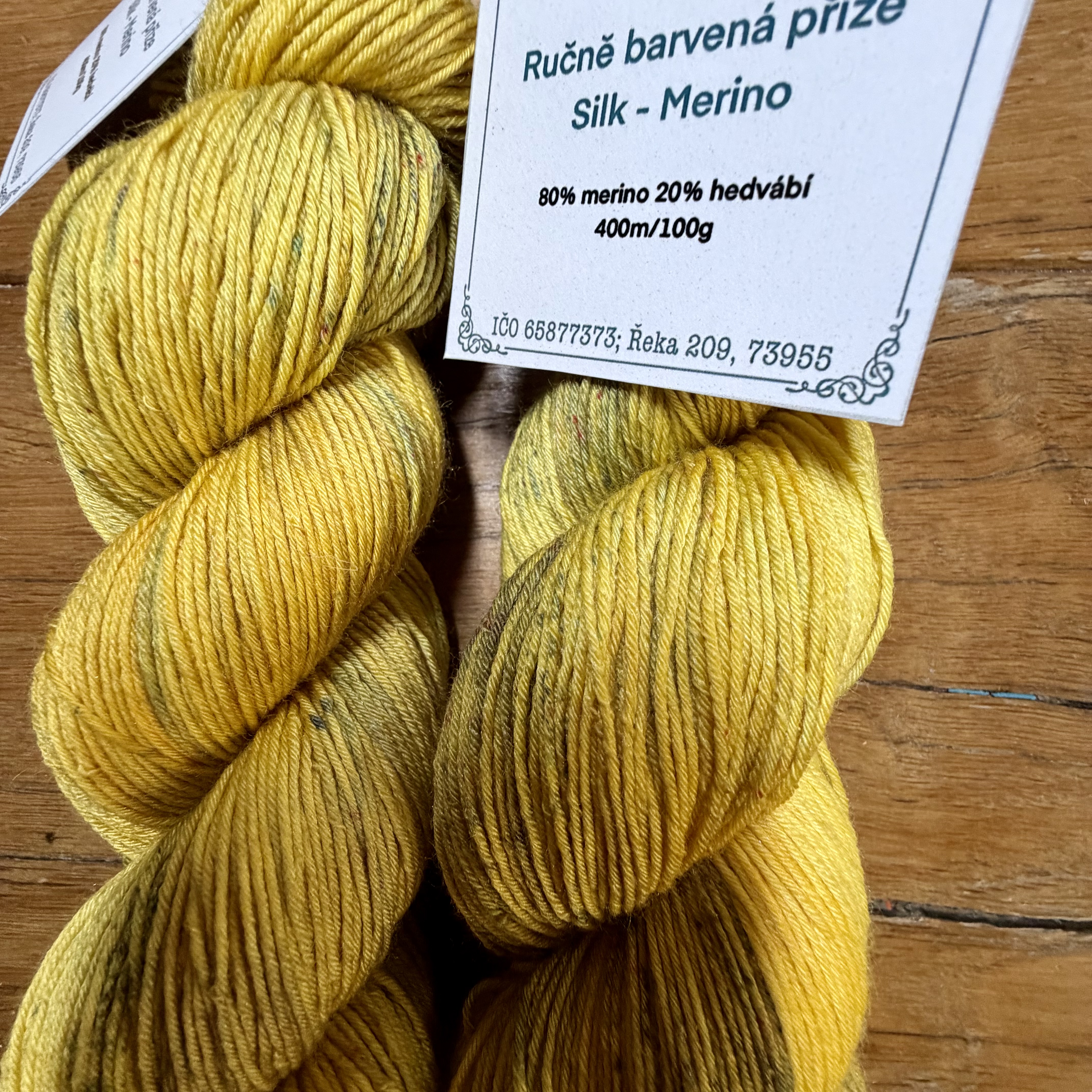 Ručně barevná příze - Merino Silk