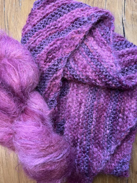 Ručně barvená příze Suri Alpaca